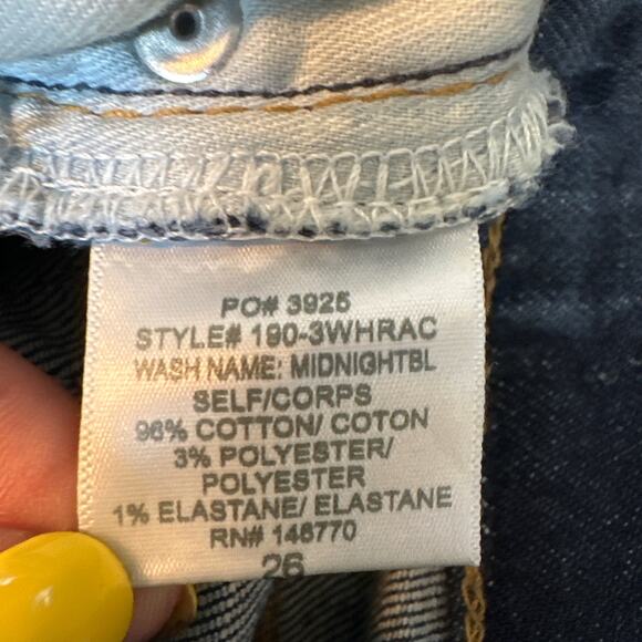 RE/DONE 70's High Rise Ankle Crop Jeans in Midnight Blue Size 26 NWT - Picture 9 of 12